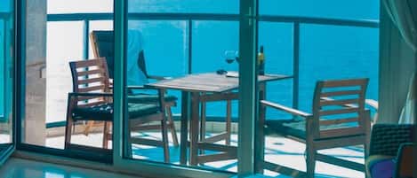 Apartment, Balcony, Sea View | Living area | LCD TV