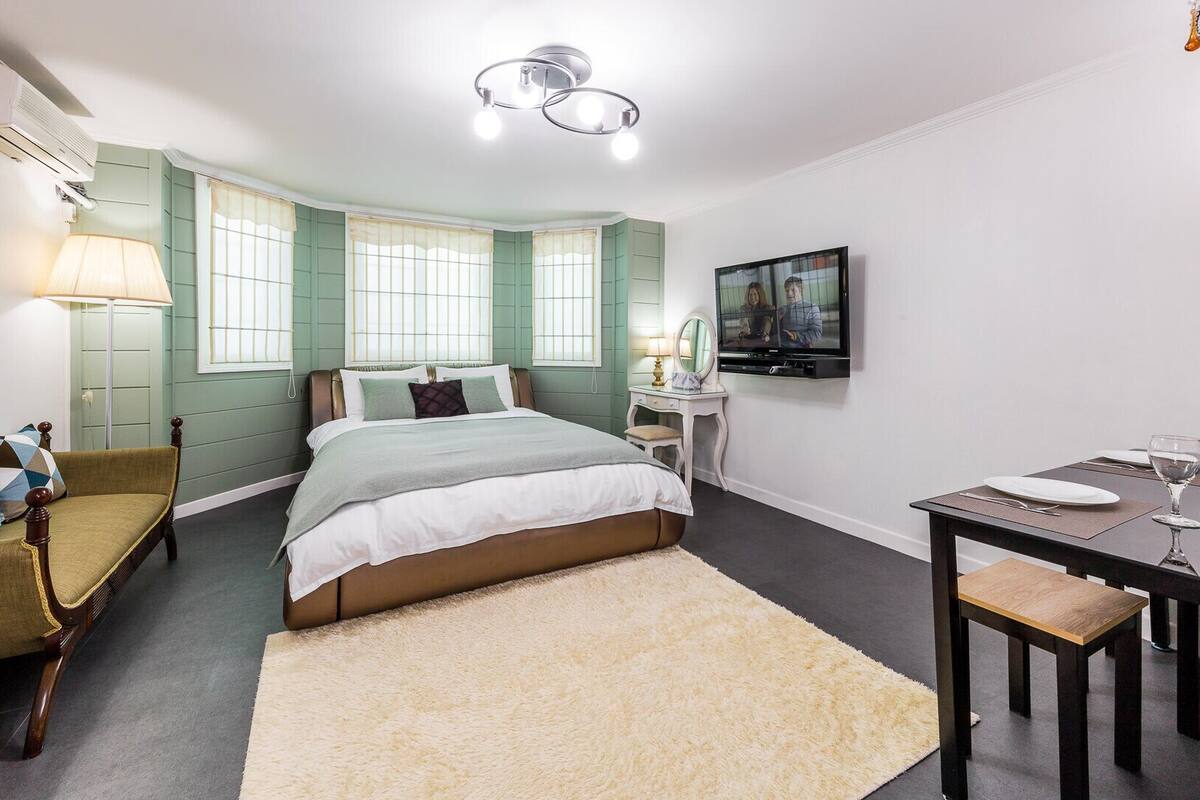 1 habitación, ropa de cama de alta calidad y cubrecamas