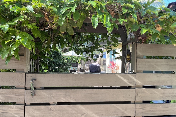 Gate to private garden.