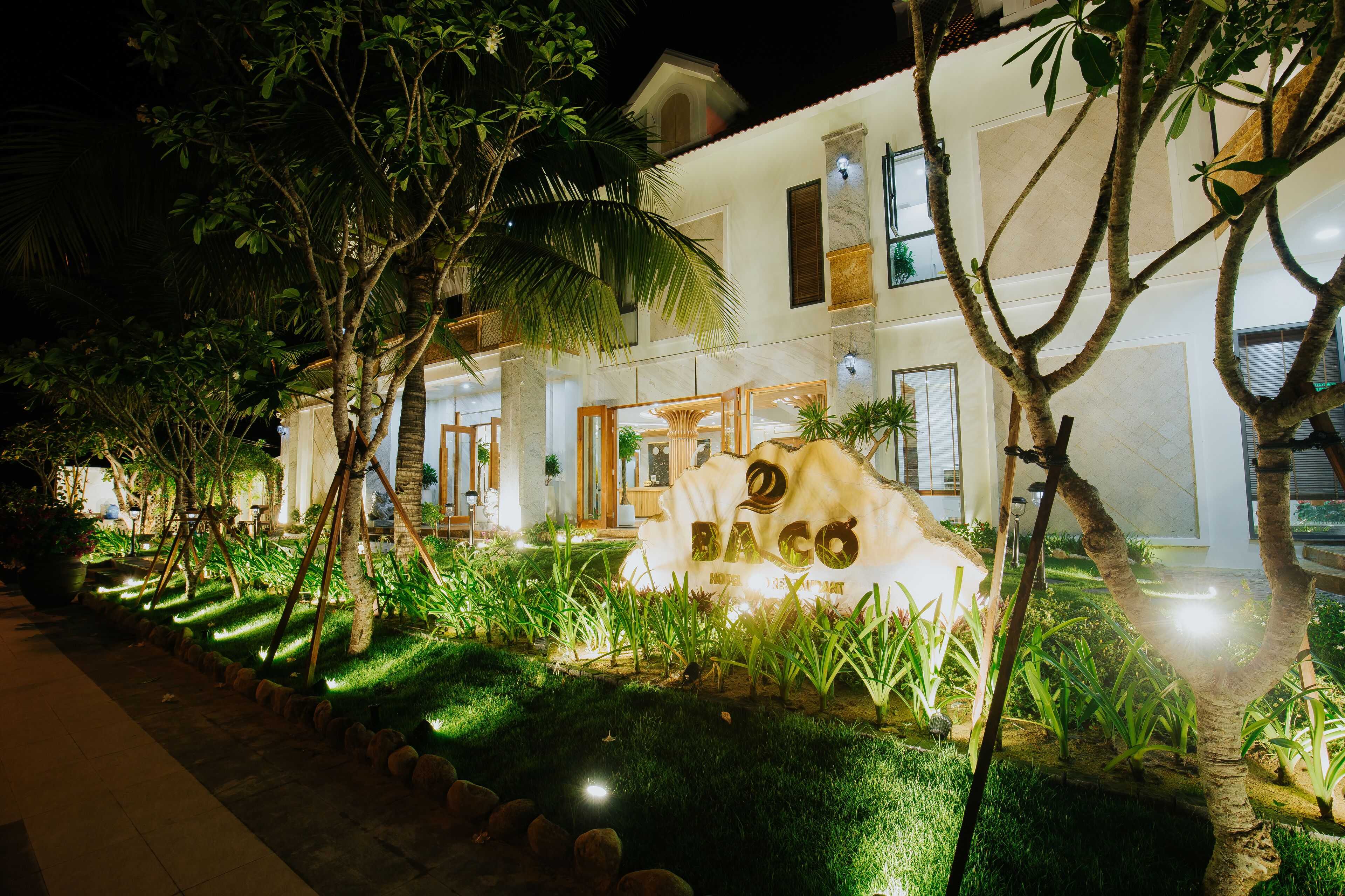 Front of property – evening/night