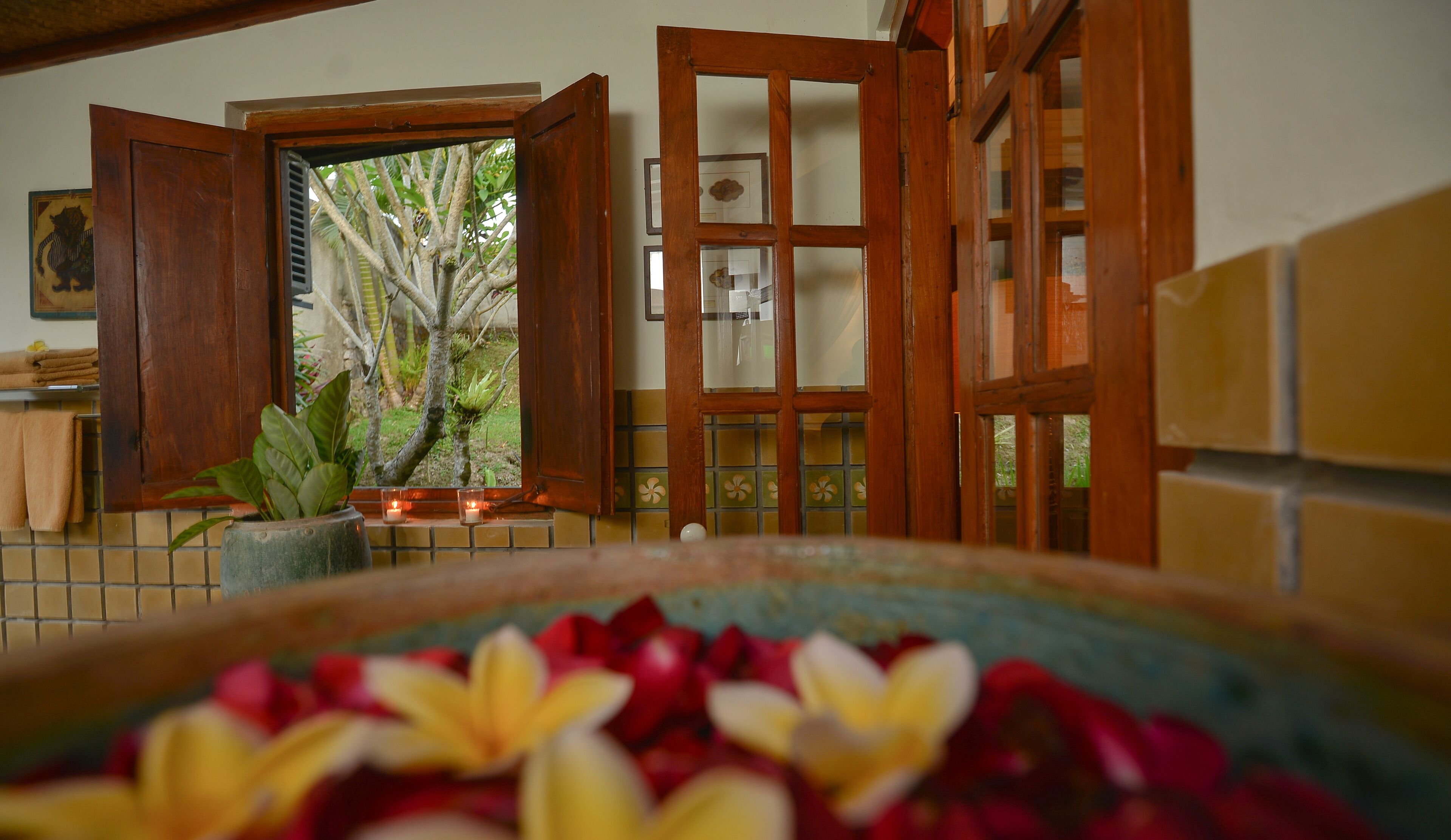 Luxury Villa, 2 Bedrooms | Bathroom | Separate bathtub and shower, deep-soaking bathtub, rainfall showerhead