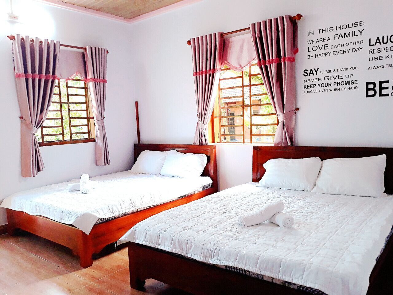 Hypo-allergenic bedding, down comforters, blackout drapes, free WiFi