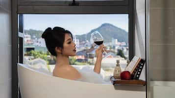 Premium Double Room | Bathroom amenities | Separate tub and shower, rainfall showerhead, designer toiletries