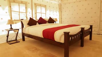 Deluxe Tent | Hypo-allergenic bedding, in-room safe, desk, blackout drapes