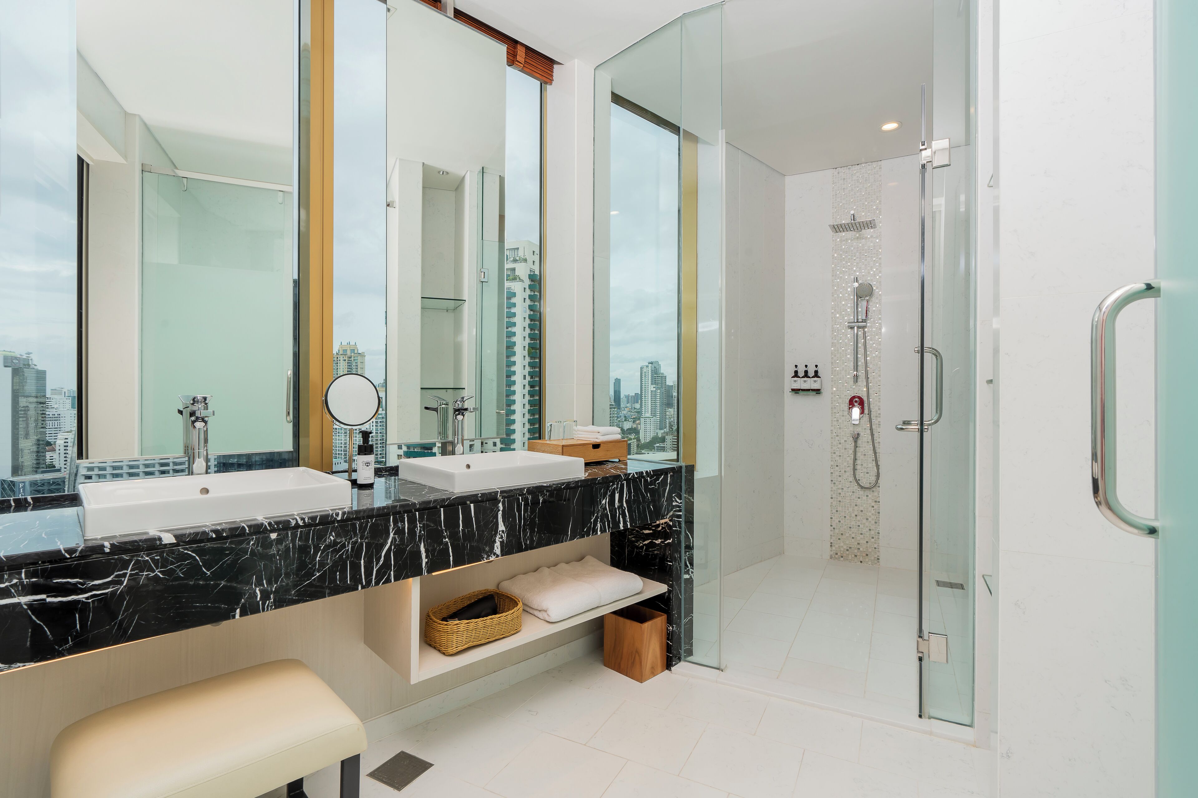 solaria double room | bathroom | free toiletries, hair dryer, slippers, bidet