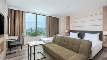 In-room safe, blackout curtains, soundproofing, free WiFi