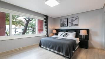 3 bedrooms, premium bedding, individually decorated