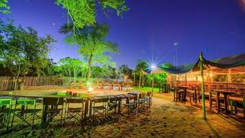 Front of property – evening/night