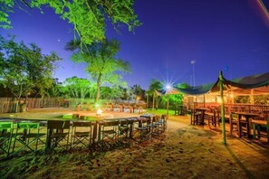 Front of property – evening/night
