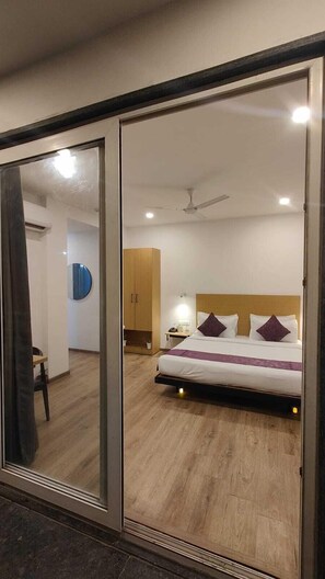 Deluxe-værelse | 1 soveværelse, egyptiske bomuldslagner, premium-sengetøj, dundyner