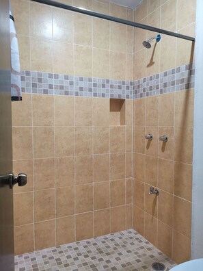 Chambre simple | Douche de la salle de bain