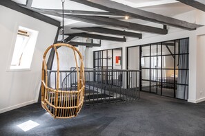 Exclusive Apartment | Living area | 50-inch Smart TV with digital channels, TV, Netflix - The Churchill Penthouse by Daniel&Jacob’s (Copenhagen)