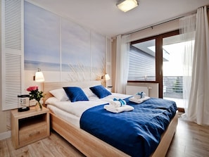 Appartement, 1 slaapkamer, balkon (A39) | Woonruimte | Een flatscreentelevisie