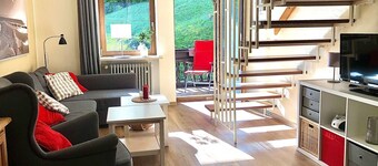 Apartment14 new bathroom,balcony with the view of the mountains.