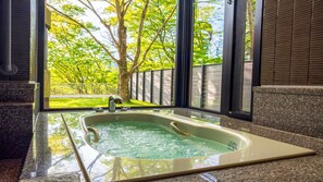 Dog Friendly Room Deluxe Suite(With private dog park)(With blow bath)(Non-smoking) | Bathroom | Free toiletries, hair dryer, slippers, bidet - Kamenoi Hotel Ome (Ome)