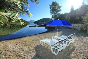 Accommodatie ligt op het strand