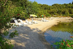 Accommodatie ligt op het strand