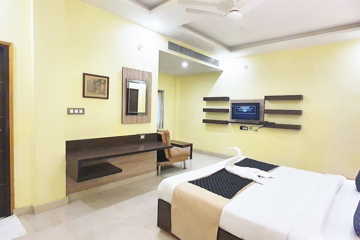 Studio Eksekutif, pemandangan kota | Seprai premium, busa memori, dan didekorasi berbeda-beda