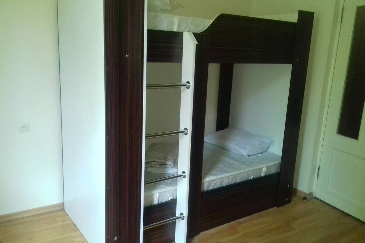 Blackout curtains, soundproofing, iron/ironing board (on request)