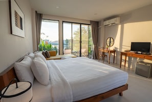 Villa Lake View King Bed | Wi-Fi ฟรี, ผ้าปูที่นอน
