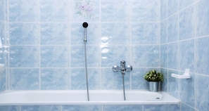 Apartment, Balcony (1 Bedroom) | Bathroom | Rainfall showerhead, hair dryer, bidet, towels