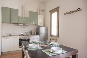 Apartment, 1 Bedroom | Private kitchen | Fridge, oven, stovetop, espresso maker