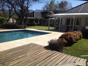 A heated pool - The fifth house. Climatized pool. Quincho. Annex house. (el bolson)