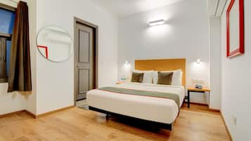 Egyptian cotton sheets, premium bedding, memory-foam beds, desk
