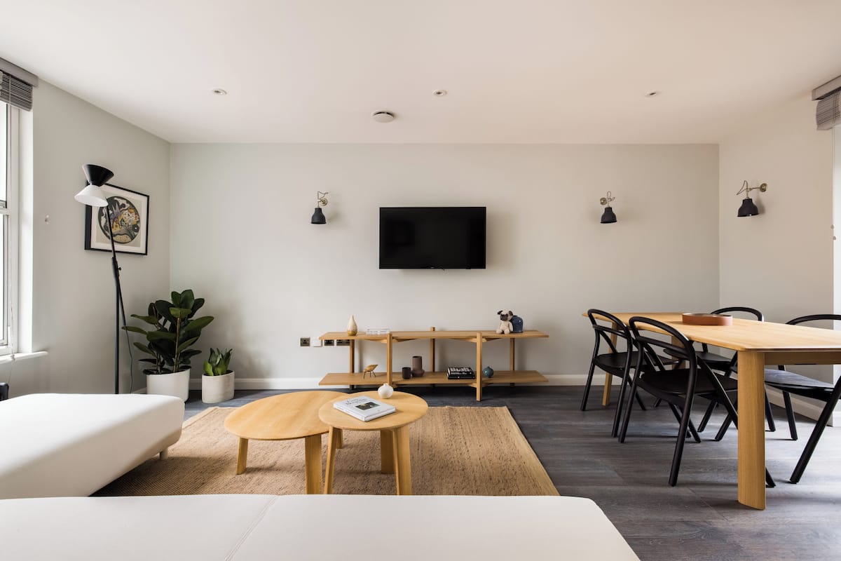 1 habitación y ropa de cama de alta calidad