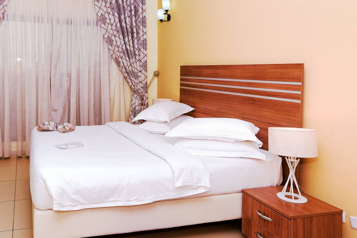 In-room safe, blackout curtains, iron/ironing board