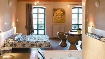 Suite estudio romántica | Sábanas de algodón egipcio y ropa de cama de alta calidad
