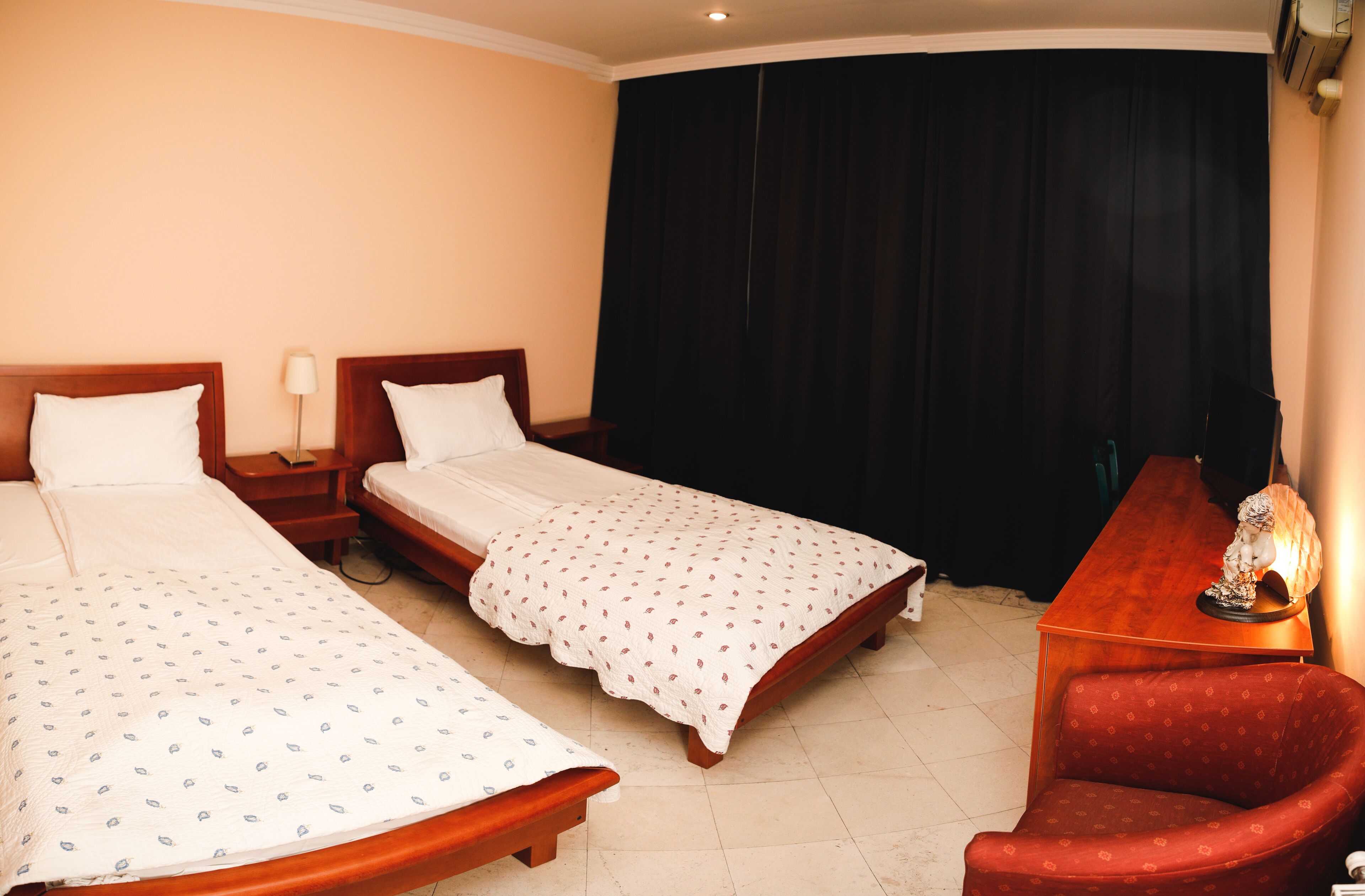 hypo-allergenic bedding, individually decorated, individually furnished