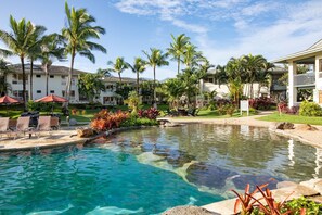 Pool - Enjoy this Tropical, Oceanside 1 mile from Queens Bath Tide Pool (Princeville, Kaua'i)