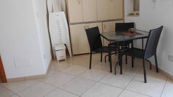 Fridge, microwave, electric kettle