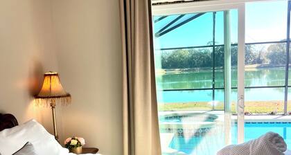 MAGIC 5* LAKE VIEW VILLA HEATED POOL&HOT SPA, near DISNEY, 10 Guests