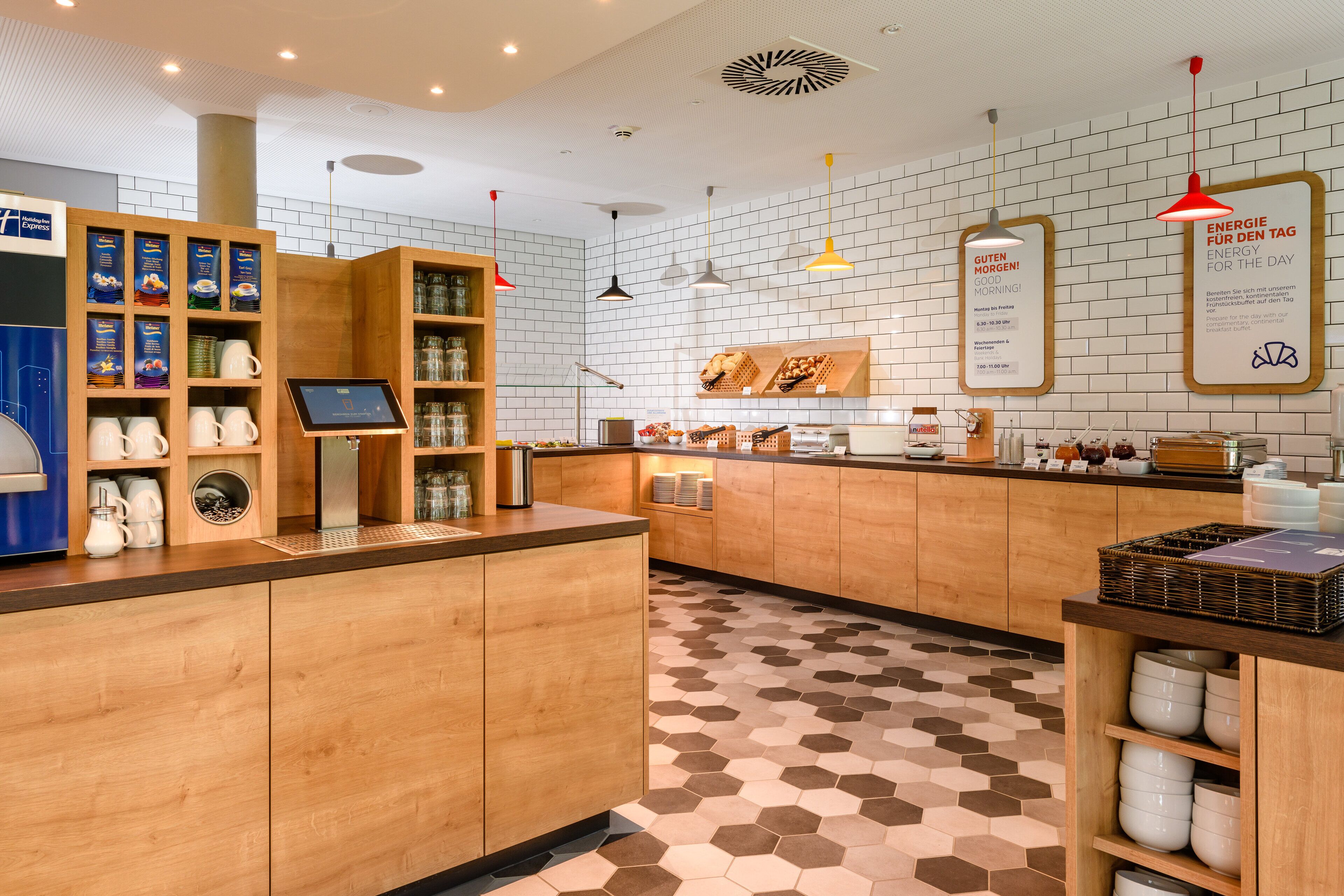 free daily self-service breakfast