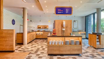 Free daily self-serve breakfast