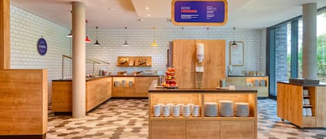 Free daily self-service breakfast