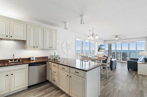 Signature Condo, 3 Bedrooms, Balcony, Beach View | Private kitchen | Coffee/tea maker, fridge, microwave, oven