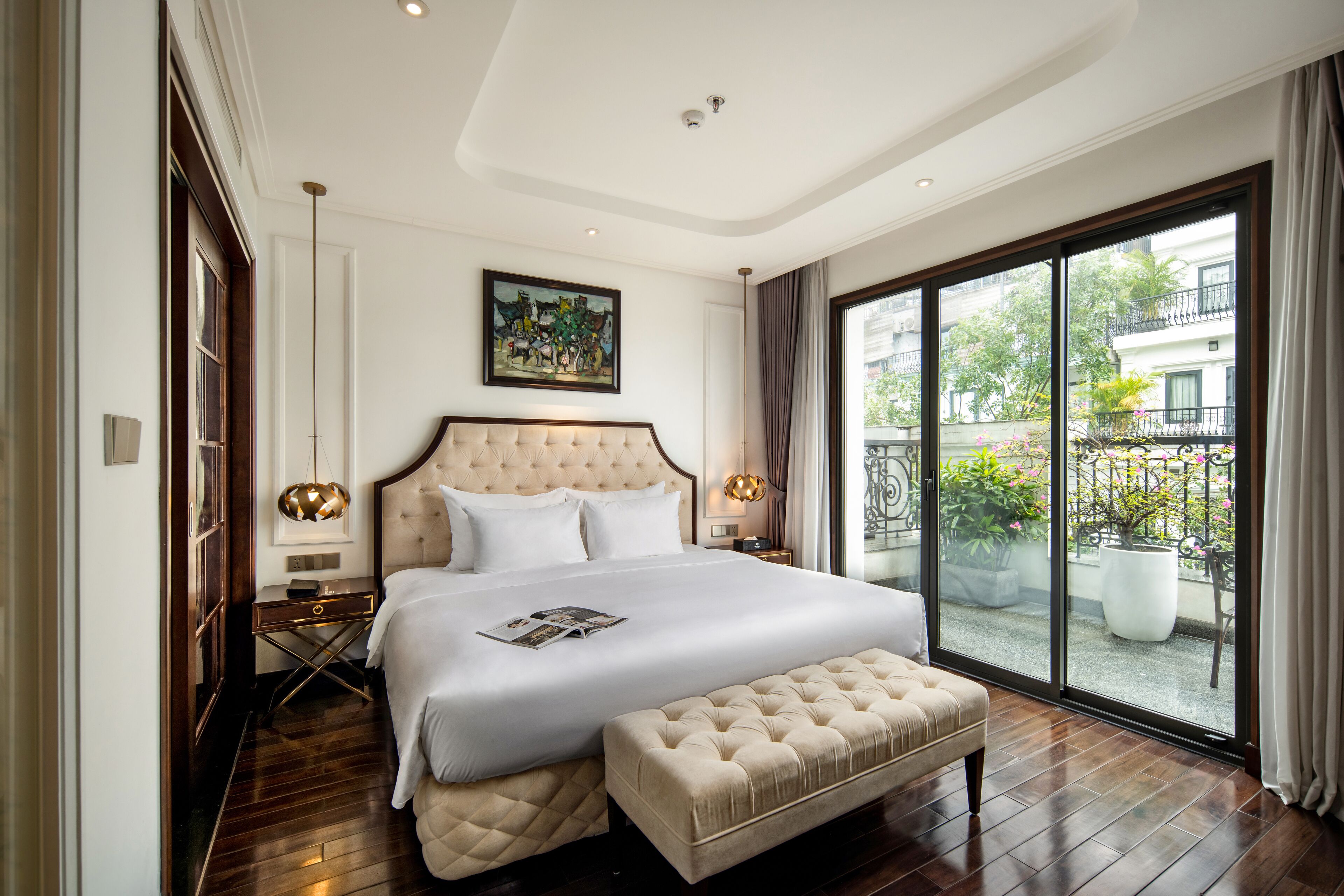 Anatole Terrace Suite | Minibar, in-room safe, individually decorated, individually furnished