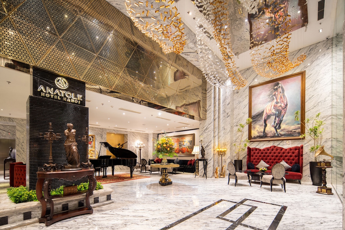 Phòng ngủ Anatole Hotel Hanoi phong cách boutique hiện đại