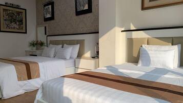 Minibar, desk, blackout drapes, free WiFi