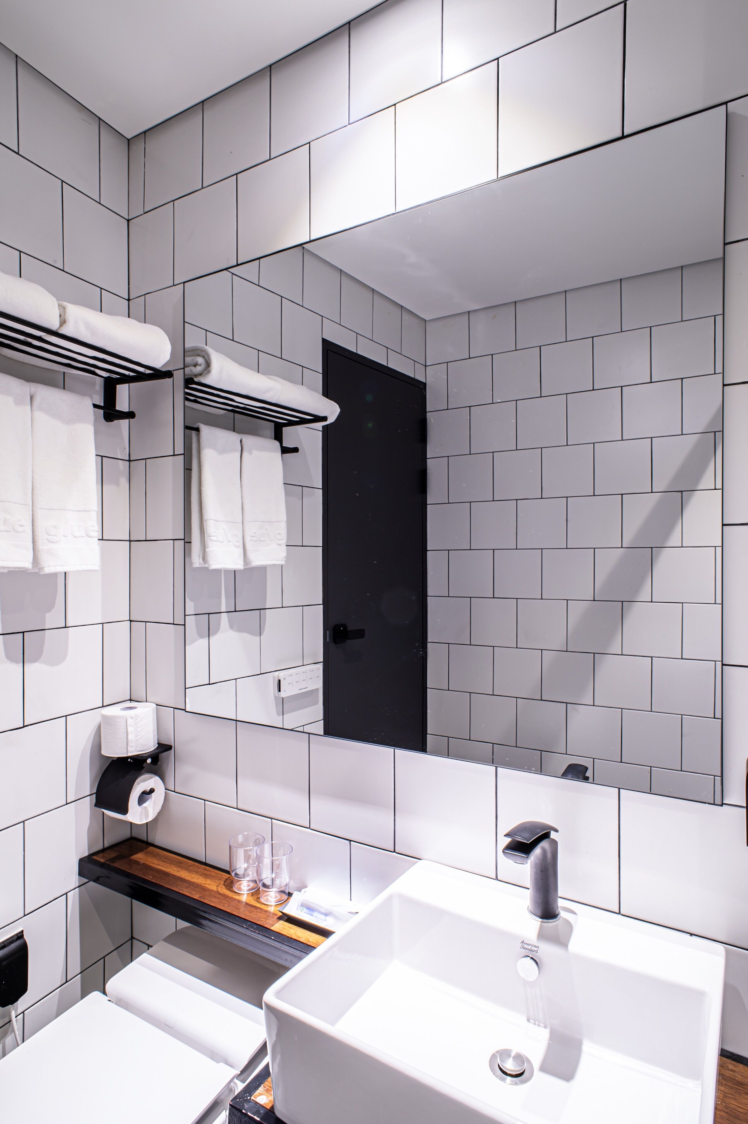 slippers, bidet, towels, soap