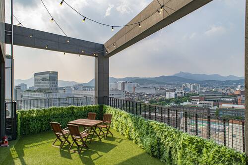 Rooftop terrace