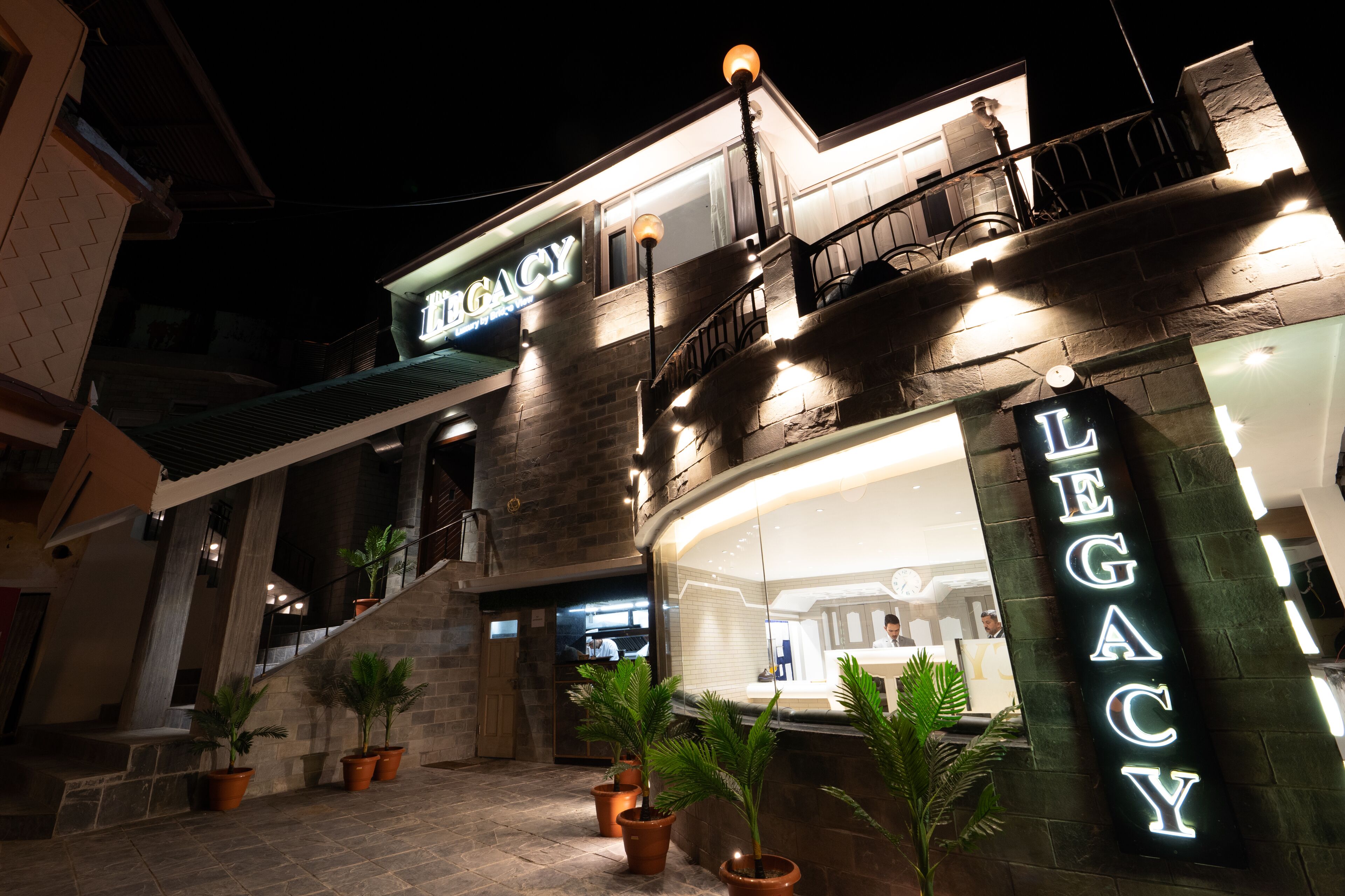 Front of property – evening/night