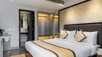 Premium bedding, memory-foam beds, free WiFi, bed sheets
