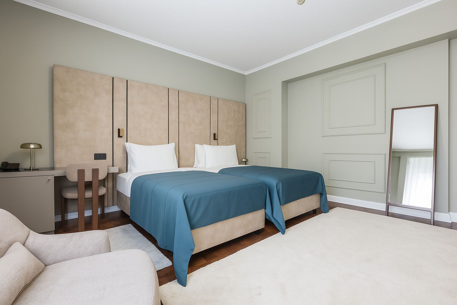 Kahden hengen superior-huone (yksi tai kaksi sänkyä) | Minibaari, tallelokero huoneessa, yksilöllisesti sisustettu