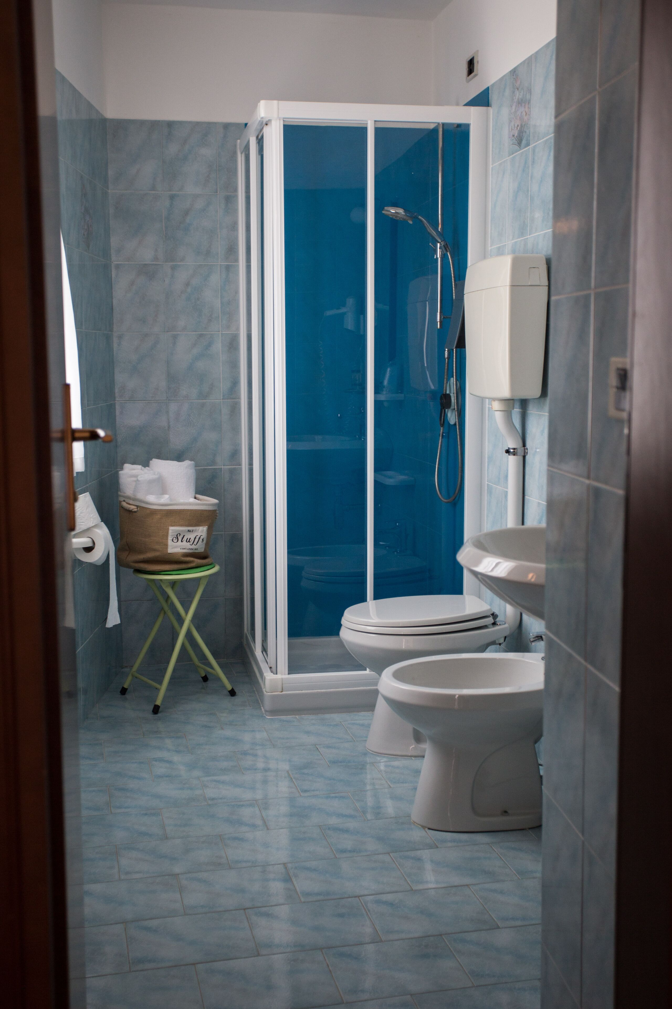 double room (vintage) | bathroom | shower, free toiletries, hair dryer, bidet