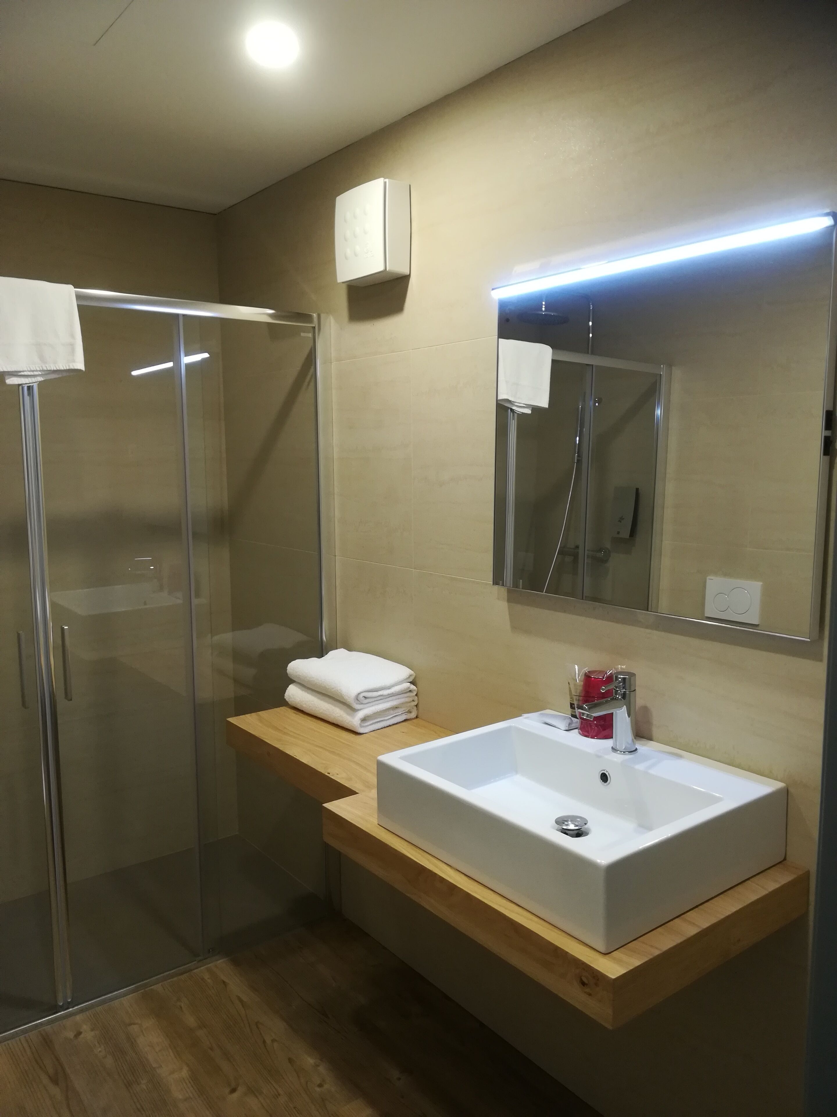 shower, free toiletries, hair dryer, bidet