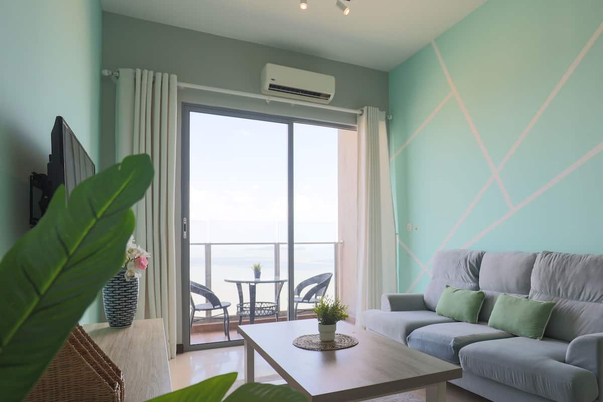Elite Apartment, 2 Bedrooms | Living area | 40-inch Smart TV with digital channels, Netflix, streaming services